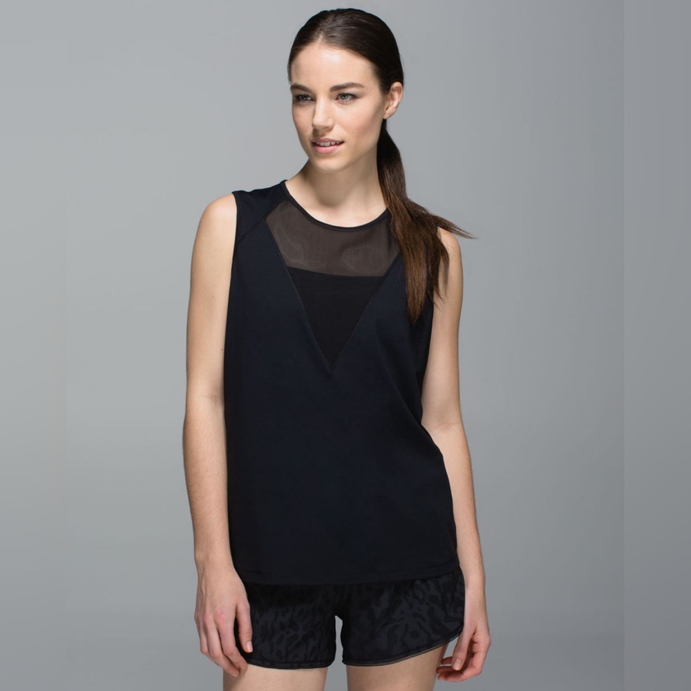 VGUC Lululemon Plank Tank black size 6